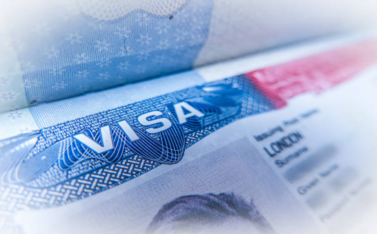 US Visa on a Passport